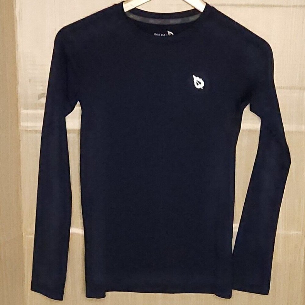 Baleaf Kids Navy Blue Long Sleeve Base Layer Large
